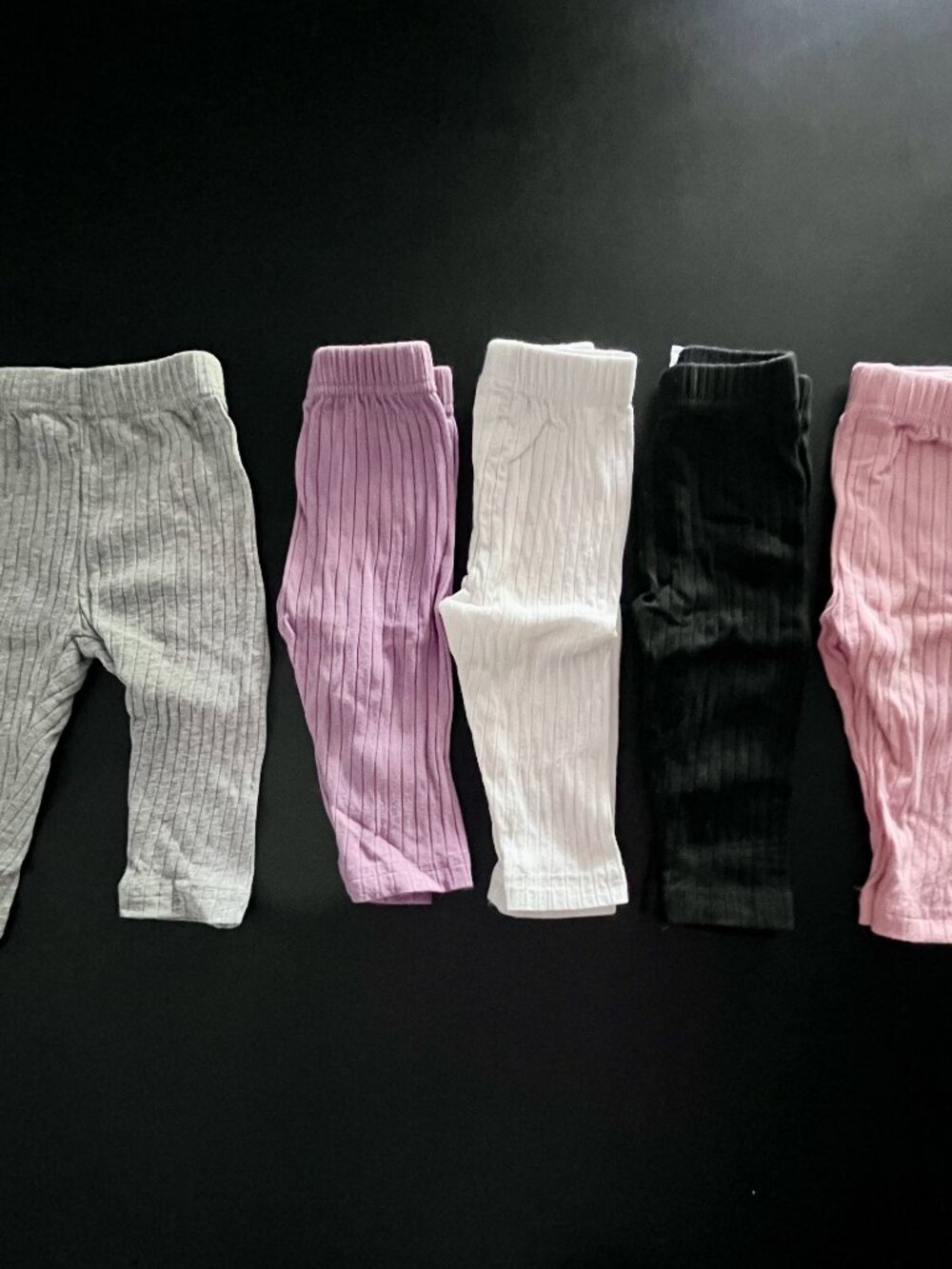 5-Pack, Baby Ribbed Leggings, 12-18 Months